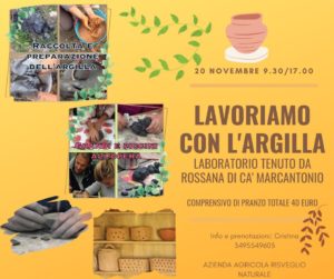 lavoriamo con l'argilla creare con l'argilla