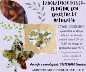 eco-printing laboratorio di eco-printing